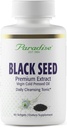 Paradise Black Seed Oil, Rich in Antioksidants, Immune Supporting, Super Power, Ultra Pure, Vegan, Non GMO, Gluten Free, 60 Softgel