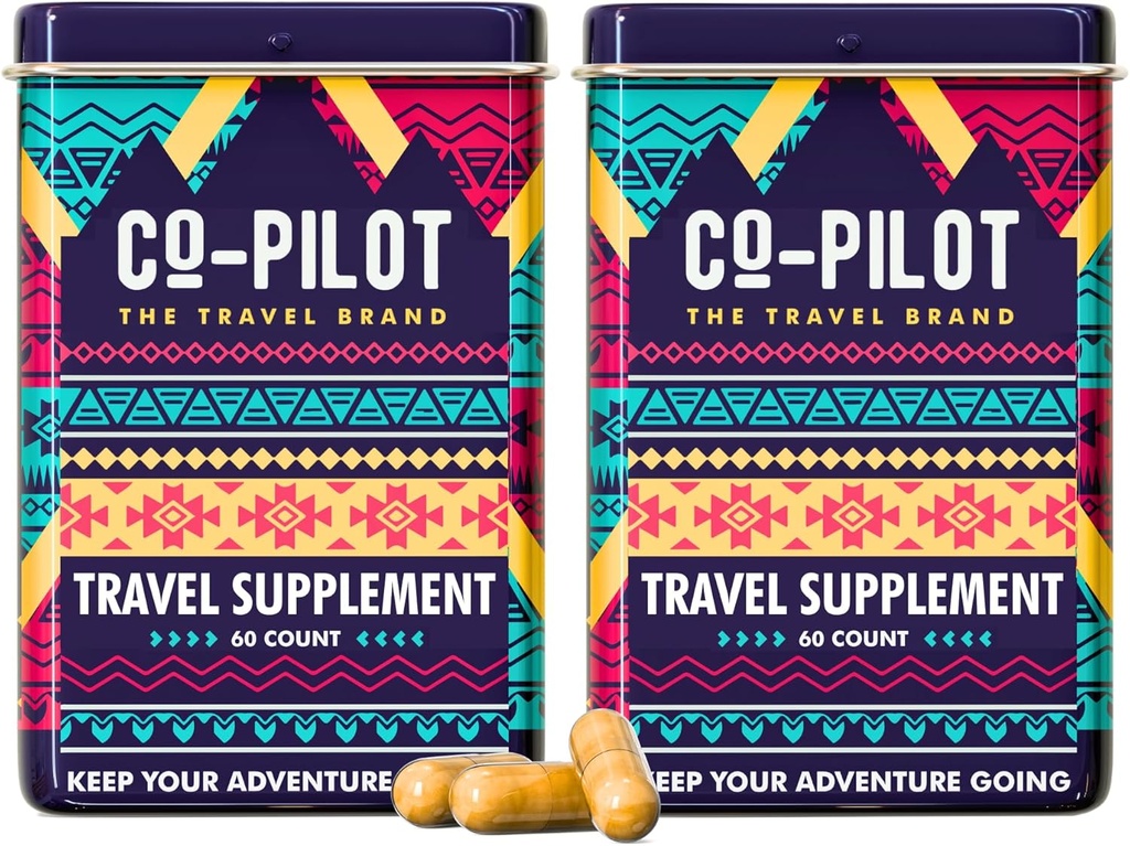 Tambahan 2 Paket: Jet Lag Prevention + Ashwagandha, Rhodiola, D3 + untuk Dukungan Imune, Energi, Kesehatan Digetical 124; Perjalanan Pesawat Essentials Multivitamin 124; Vegan 124; 120 Count