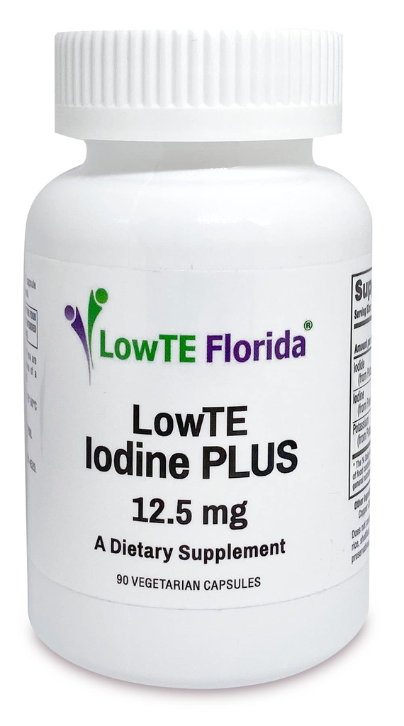Iodin plus 12.5 mg - 90 Vegetarian Capsules for Energy, Mood, & Healthy Body Fungsi 124; Idetin Suplemen untuk Rambut Membengkokkan, Nails, & Teeth 124; Regulates Metabolisme