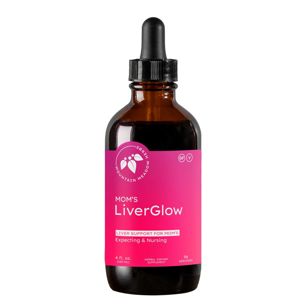 Mountain Meadow Herbs Mom 's Liver Glow, Advanced Detoxafier and Regenerator to support Liver Health and Fungsi - 4 oz - for a Happy Liver