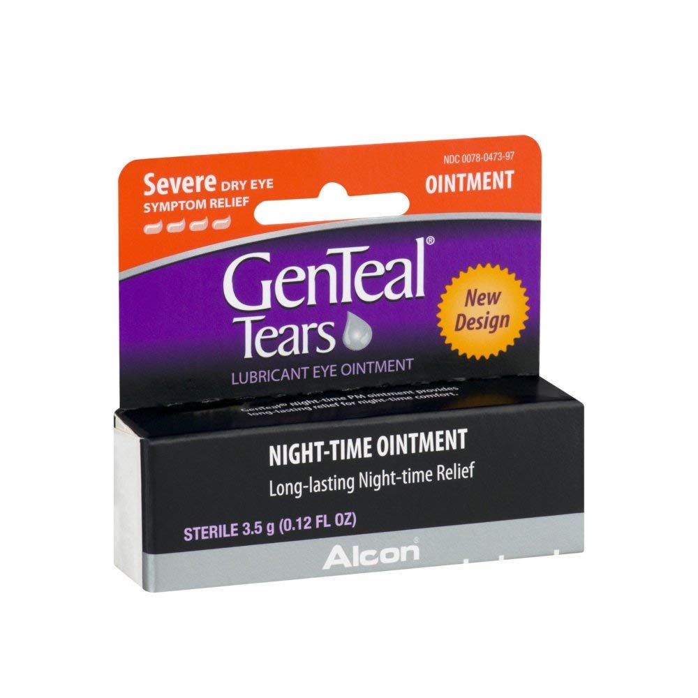 Genteau Pm Dry Eye Relief PAST Night- Time Ovile.12 lf oz (4 Pack)
