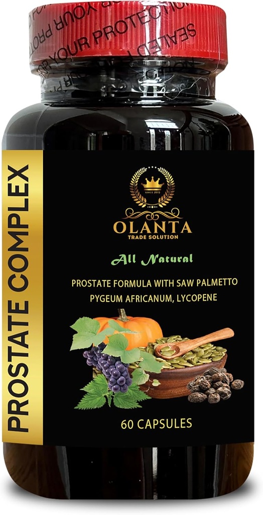Prostat and Urinary Healthy Suplement - Prostate Complex for Men - Prostate Suplemen untuk Men, Prostate Advanced Formula, Saw Palmetto Extract, Pygeum africanum - 1 Bottle