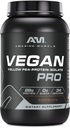 Amazing Muscle Vegan Powder No. 124; 28 Grams Protein 124; 34 Servings Dally 124; Zero Sugar 124; Yellow Pea Protein Isolate Suppplemen (3 Lb, Chocolate)