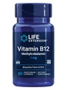 Ekstensi Hidup Vitamin B12 Methylcobalamin, Suplemen Kesehatan Nerve, Dukungan Kognitif, Energi Vitamin, methylcobalamin B12, 1 mg, Quick-Dissolve, Vegetarian, 60 lozenges