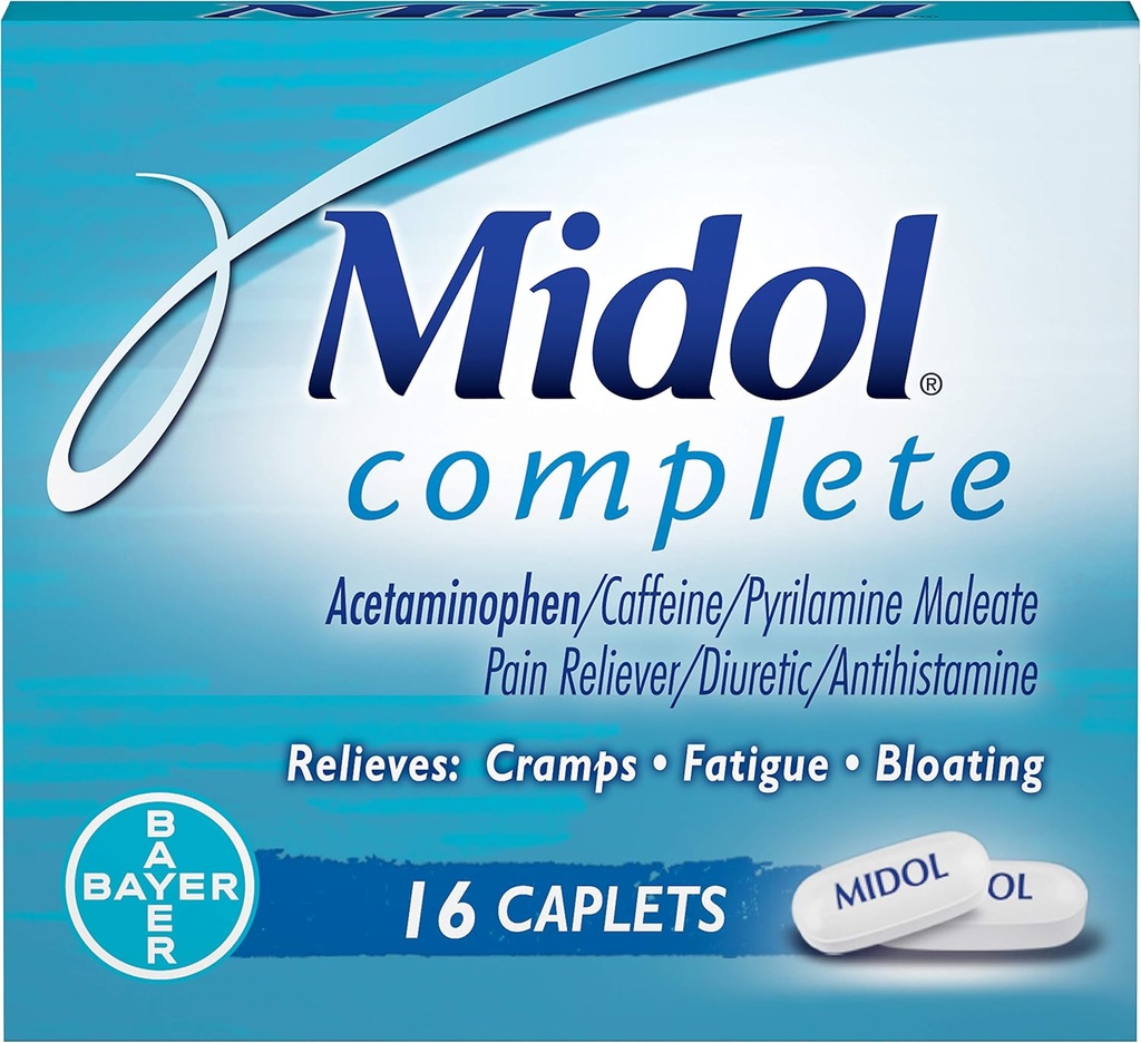 Midol Lengkap Caplets - 16 Caplets, Paket 3