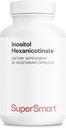 Supersmart - Inositol Hexanicotinate 1500mg per hari (High Strength Niasin Flush Free) - Imported Vitamin B3 Suplemen 126-GMO & Gluten Free - 90 Vegetarian Capsules