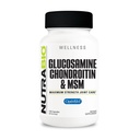 NutraBio Glucosamine Chondroitin & OptiMM Suplemen, Dukungan Bersama Formula - 120 Kapsul (120 Cacah)