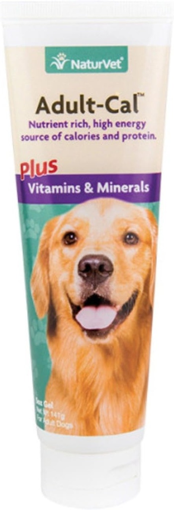 Vet Adults-Cal Nuttrationary Gel Plus Vitamin & Minemins for Dogs, 5 oz Gel, Made in USA