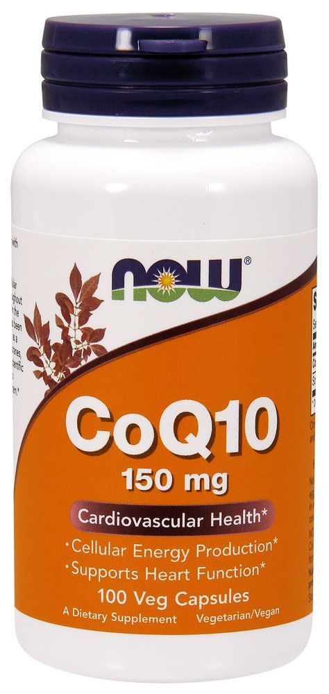 Suplemen SEKARANG, CoQ10 150 mg, Farmasi Tingkat, Formulir All- Trans yang dihasilkan oleh Fermentasi, 100 Veg Kapsul