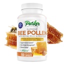 Parker Elevenals Supreme Bee Pollen Capsules, 3520 mg Royal Jelly, Bee Pollen, dan Bee Propolis Capsules, Natural Bee Pollen Suplemen untuk Dewasa, 150 Capsules