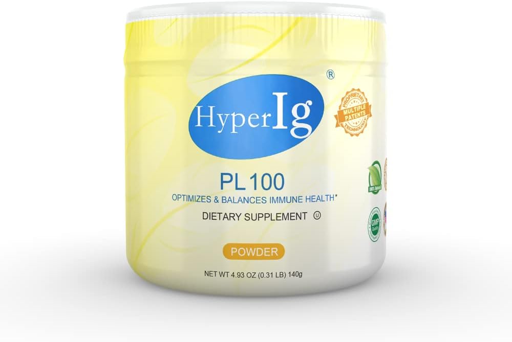PLP-100 Egg Protein Powder, Hyperimun Egg Suppplement, 140g - Dukungan Imunitas, Kesehatan Digetical, Energi & Otot Kekuatan, Gluten- Bebas