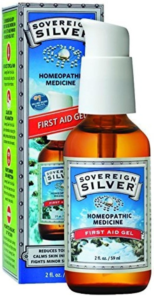 Sovereign Silver Aid Gel-Homeopathic Medicine, 2oz (59mL)