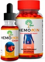 HEMMOKIN Capsules & SPF HEMOKIN Drops with Sangre de Drago 124; Heemperhoid, Fissure & Wound Relief, 124; Reduces Itching, Swelling, Pain 124; Digetical Healing Support lever 124; 60 Caps + 2 Oz