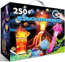 UNGLINGA 250 + Science Eksperiments Kits, Boys Girls Toys Birthday Gifts Ides, Kimia Set, S.T.E.M Proyek Pendidikan Aktivitas, Kotak Ilmiah Volcano