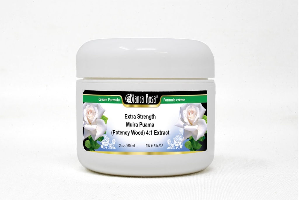 Bianca Rosa Ekstra Kekuatan Muira Puama (Potency Wood) 4: 1 Ekstrak Krim (2 oz, ZIN: 514232)
