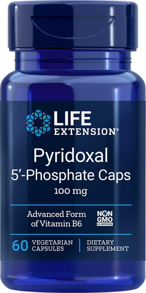 Phyridoxal Hidup 5-Fosfat 100 Mg Vegetarian Capsules, 60- Count (120)