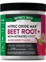 Nature 's Truth Beet Powder 174; 7.73 oz 124; Nitric Oxide Suplement for Men and Women 4; Vegan, Non-GMO & Gluten Free Pre-Workout 124; Mixed Berry Flavor