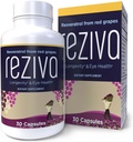 Reziva Resveratrol Supplemen - Potency Tinggi Ultra & Doctor Formulation - Transresveratrol Suplemen - Grapeseed Dengan Reveratrol - Untuk Umur-panjang, Kesehatan Mata Dan, Keseluruhan Well- Menjadi - 30 Veg Capsules