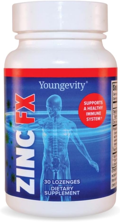 Zinc Fx - Zinc + Trace Mineces + Elderberry + Astragalus - Imune Dukung Dapat Disadap - Sangat Absorbable - 30 Lozenges (Paket 4)