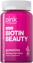Pinky Biotin Gummies for Women 124; 60 Count 124; Vitamin for Hair, Skin and Nails 12.4; Fruit Flavor 124; Non-GMO & Gluten Bebas