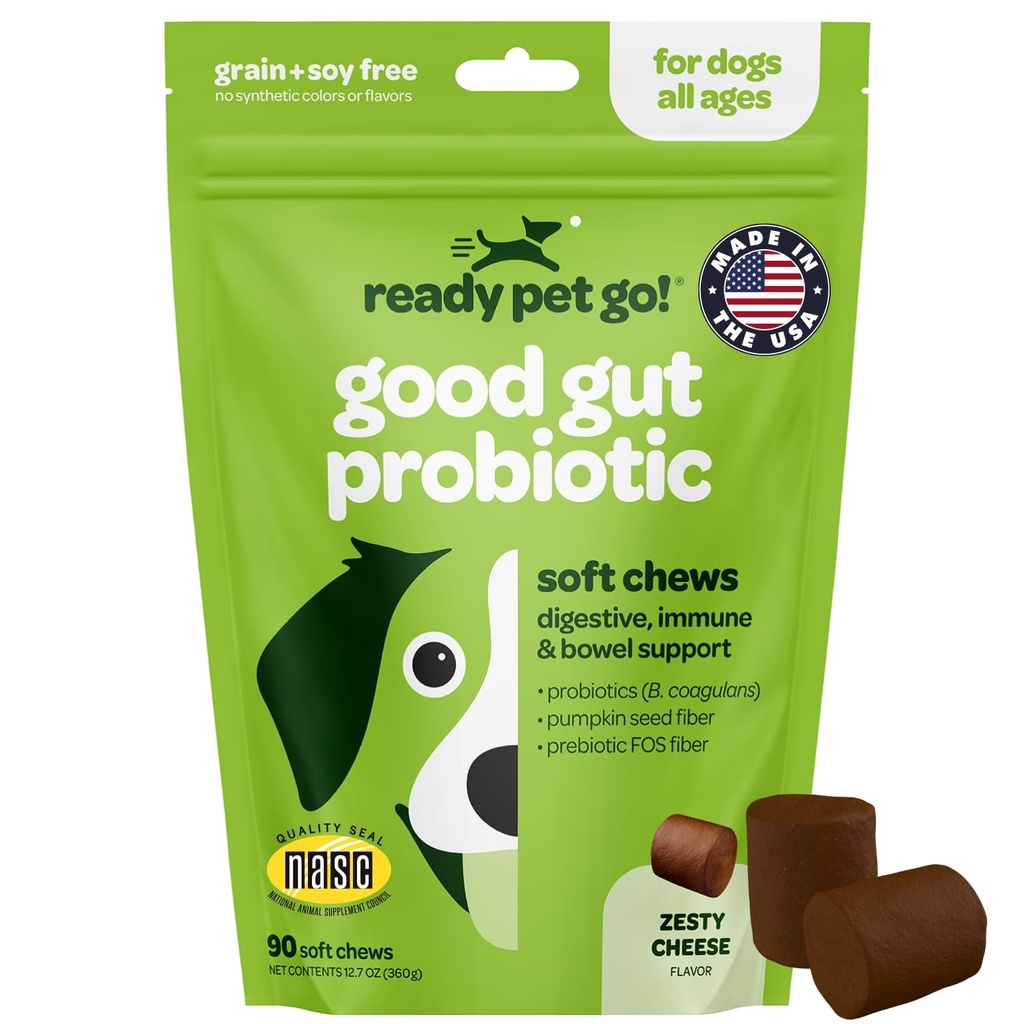 Probiotic Chews for Dogs Gut Health 124; Tasty Pre and Progetic for Dogs Digetical Health with Pumpkin Dog Propoles and Digetical Enzymes 124; NASC Cerated & Made The USA 124; 90 Chews