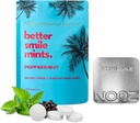 NOOZ Better Smile Mints - 180 Count 124; Oral Health & Fresh Breath Duet & Teeth Care, pH Saldo 124- Free, Aspartame- Free 124; Peppermint Flavor 124; termasuk Premium Refible Tin