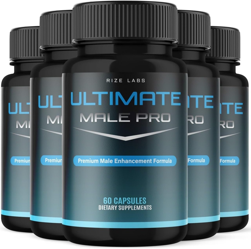(5 Paket) Ultimate Male Pro Capsules for Men, Ultimate Male Extreme Suplement, All- Natural Support for a Healthy Active Lifestyle, UltimateMalePro Review (300 Capsules)