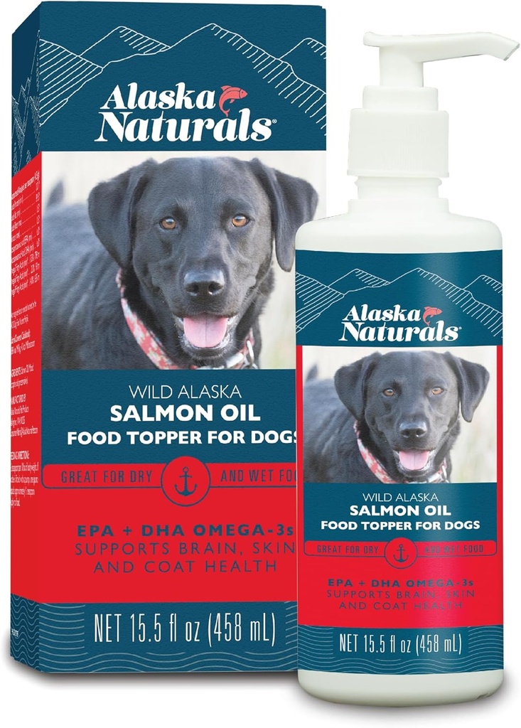 Alaska menyudutkan liar Alaska Salmon Oil Food Topper untuk Anjing
