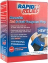 Rapid Relief Deluxe Recontinable Hot and Cold Compress - Small Flexiable Ice Pack Hot Therapy for Elbow, Knee & Joint Pain with Adjuable Strap, Freeze or Microwave