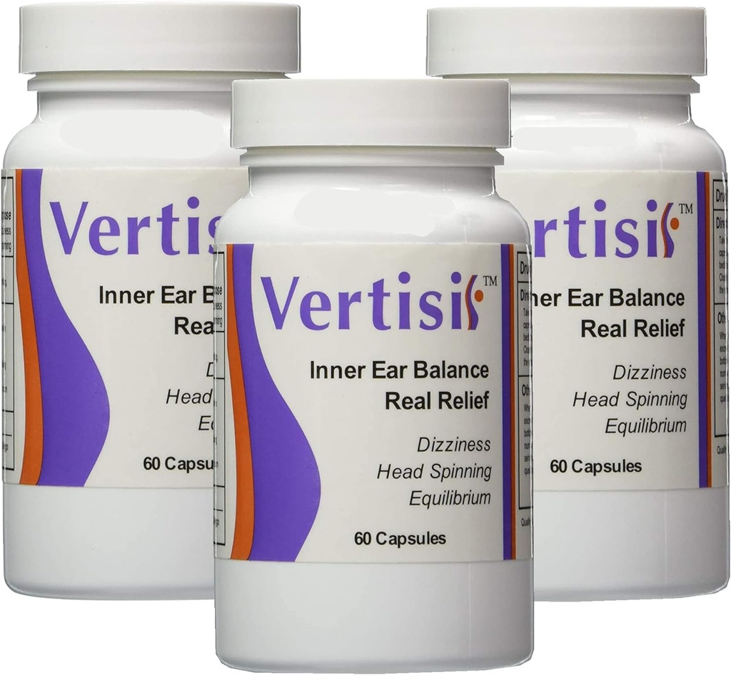 Equitab Vertisil Vertigohelp untuk Relieve Vertigo Symptoms termasuk Dizziness dan Nausea Control Pack 3