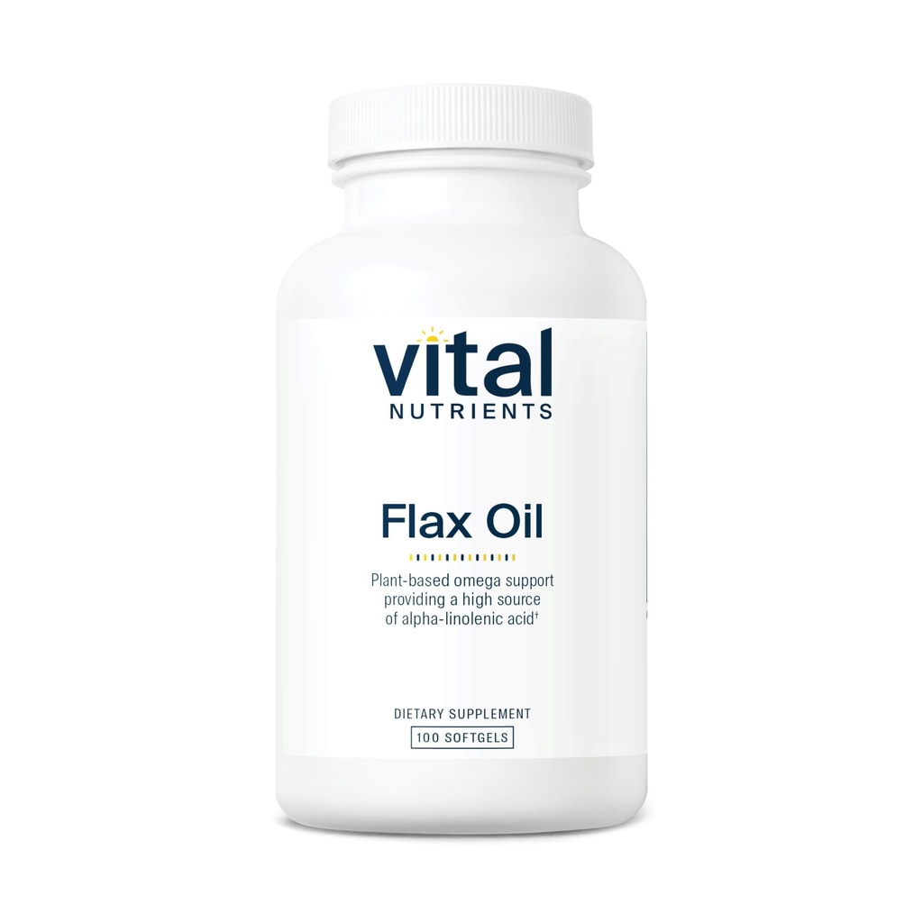 Nutrients Vital Flax Seed Oil 3000mg 124; Cold Menekan Flax Oil dengan konsentrasi tinggi ALA untuk Kesehatan Jantung *