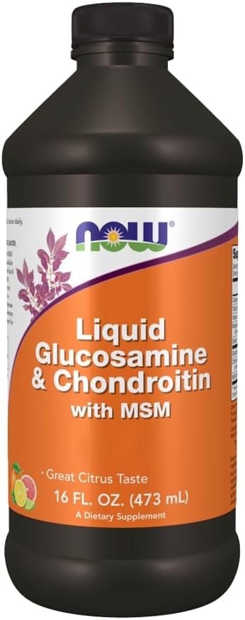 NOW Foods Liquid Glucosamine & Chondroitin MSM, 16 FZ