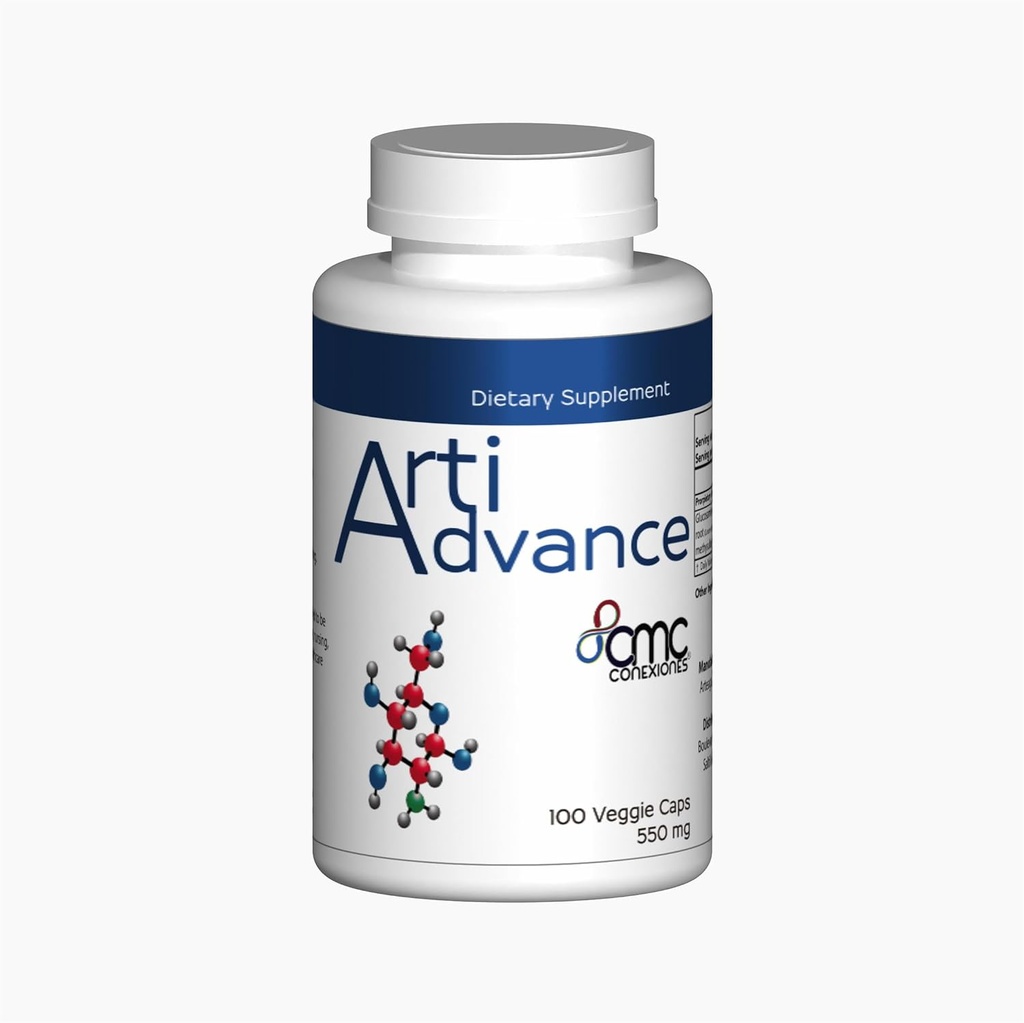 ARTIADVANCE Glucosamine Chondroitin, 100 Veggie caps - 550 mg Each- Gabungan Bone, dan Muscle Whole Body Support
