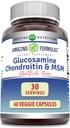 Menakjubkan Formulas Glucosamin Chondroitin & MSM 60 Vevgie Capsules 124; Shellfish Free 124; Non-GMO 124; Gluten Free 124; Made in USA 124; Ideal for Vegetarians