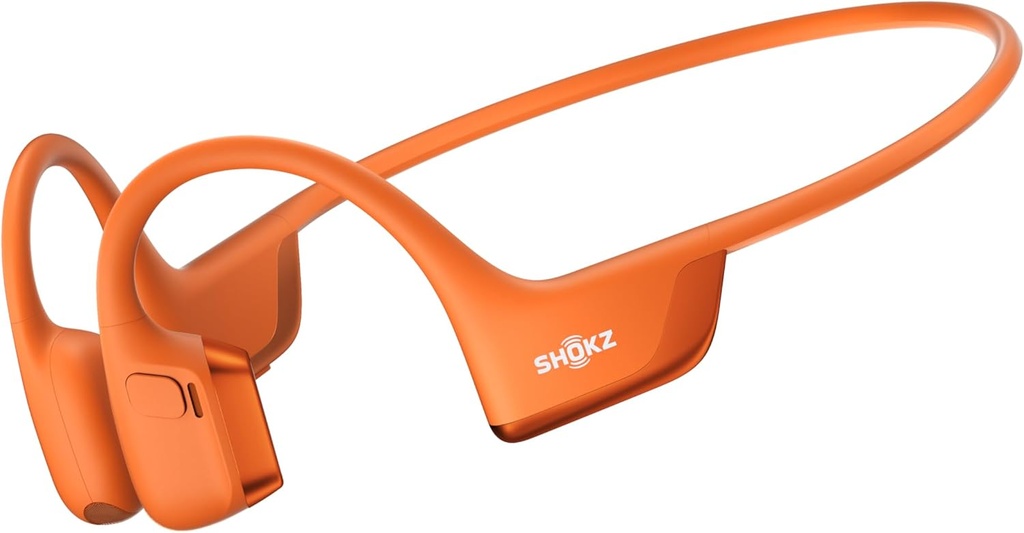 SHOKZ New OpenRun Pro 2 - Open- Ear, Bone Conduction Sport Headphone - with Reflective Strip - Sweat Resistant, Workout Headphone - Secure, Wireless, Comfortable Fit-Deep Bass dan Smart Mic App