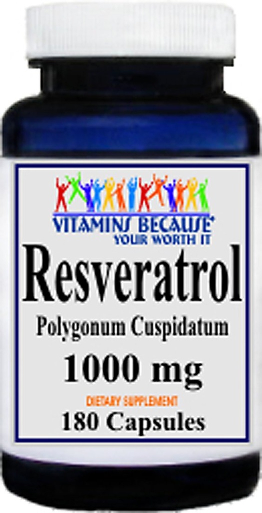 Resveratrol 10000mg, 180 Capsules