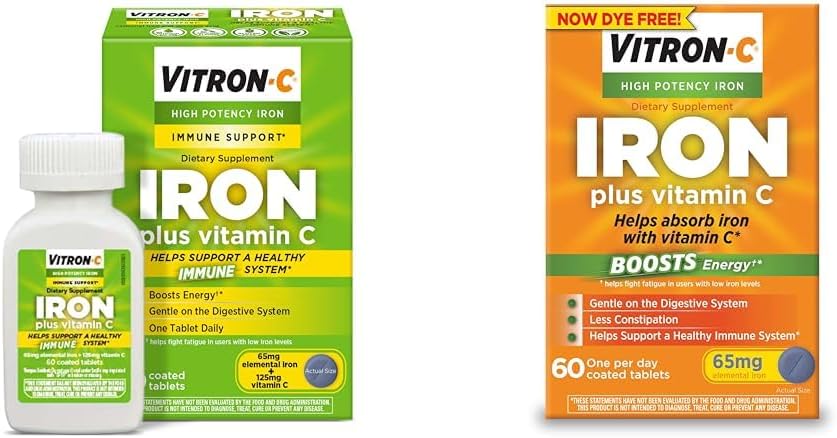 Potensi Tinggi Vitron-C Tambahan Besi dengan Vitamin C, 60 Cacah, Paket 2