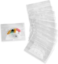 Pill Pouch Bags - (Kemasan 100) 4 "x 2.75" - 3 Mil BPA- Free, Poly Bag Disposable Zipes Pigs, Daily AM PM Travel Medicine Organizer Pouches, Best Clear Reworfed with Writes - on Label