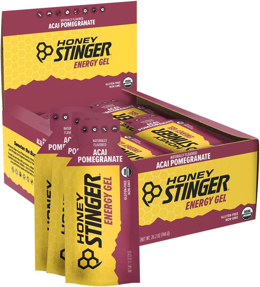 HONEY STINGER Organic Acai Pomete Energy Gel, 1.3 OZ