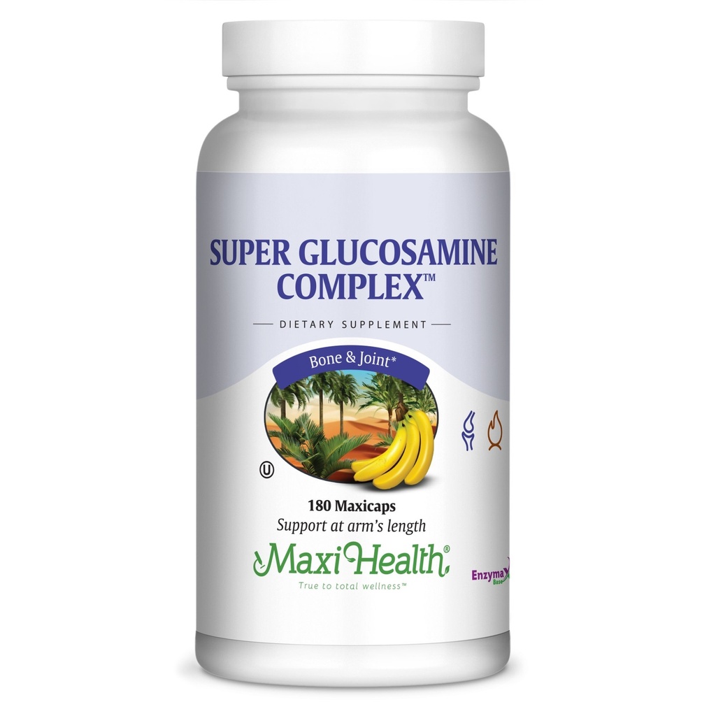Kompleks Glucosamin Super Maxi - Gabungan Formula - dengan MSM - 180 Kapsul - Kosher