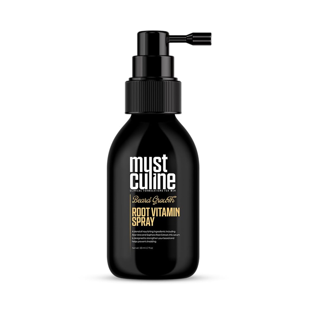 Root Beard Vitamin Spray, 1.7 Fl Oz, Unscented, Supports Growth and Strengthening, Fuller, Thicker, Bushy Beards, Dewasa, Men 's Products