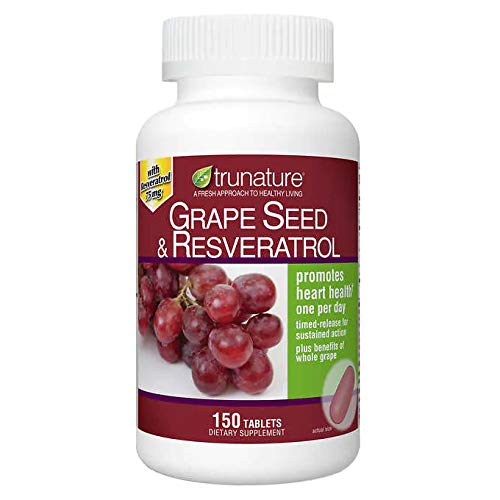 Trunature Grape Benih & Resveratrol 150 Softgels, Botol