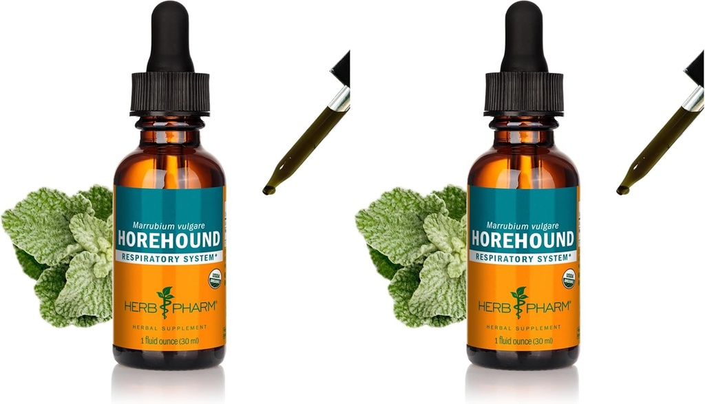 Herb Pharm Horehound Ekstrak untuk Sistem Repiratory Dukungan - 1 Ounce (Paket 2)