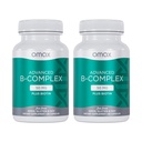 Omax3 2 Botol - Advanced Vitamin B Kompleks 50MG dengan Biotin 124; Strong & Shiny Nails, Skin Nails, Dukung Stress, Imunitas, Energi Metabolisme, 90 Capsules / per Botol