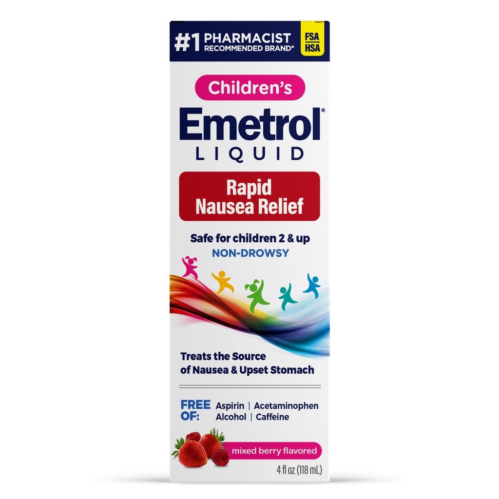 Emetrol Children 's None-Drowsy Nausea Relief - Liquid Nausea Medicine for Upset Stomach