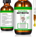 Antibiotik 60 ML untuk Kucing, Suplemen Premium Antibiotik Kucing, Kucing Multivitamin, Antibiotik Alam untuk Kucing, Antibiotik Kucing, Pendukung Antibiotik Kucing