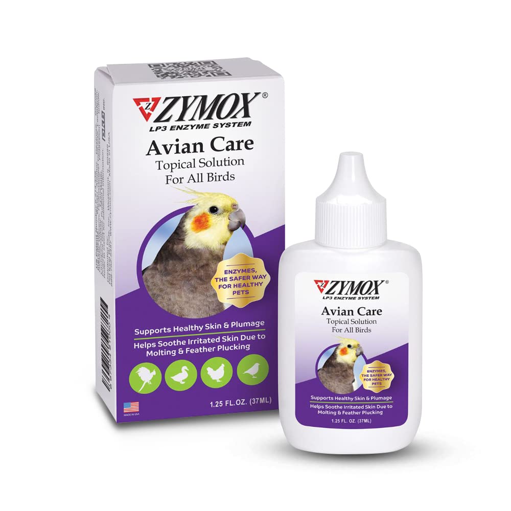 ZYMOX Avian Care Topical Solution w / o Hydrocortisone - 1.25 oz