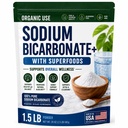 Gunakan Sodium Bikarbonat Tambahan Alkali untuk Alkalitas. Dukung makanan super. Sodium Bicarbonate Powder Kidney Immune Dukung Sport Antax 1.5LB