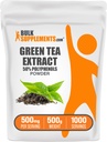 Suplemen BulkSuplements.comgreen Tea Extract Powder - 50% Polyphenols Suplemen, EGCG Suplemen - Gluten Bebas, 500mg per Serving, 500g (1.1 lbs) (Paket 1)