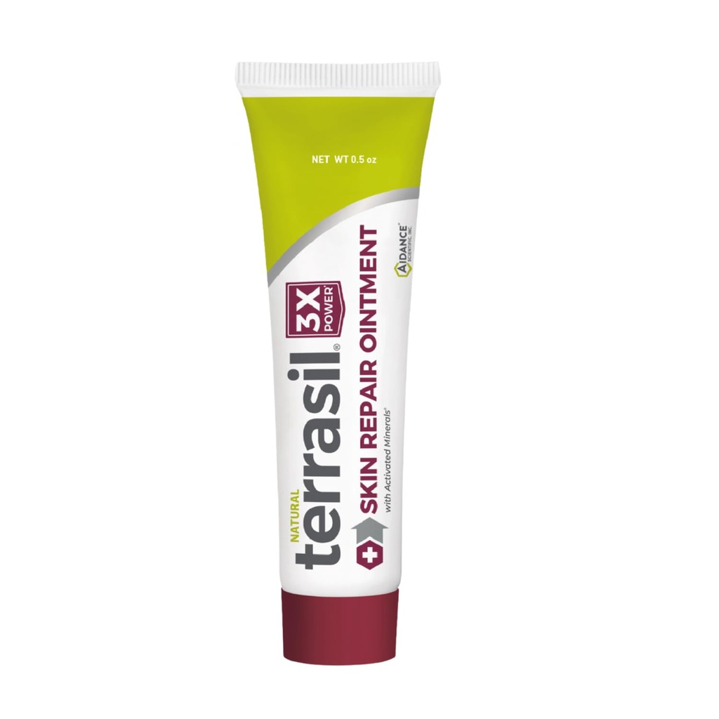 Terrasil Skin Repair untuk Angular Cheilitis, Folliculitis, Impetigo, Lichen Sclerosis, Boils, Keratolysis Berak, Bantuan Cepat & Penyembuhan. Dermatologist Tested & hypoallergenic Aprected (0.5 oz)